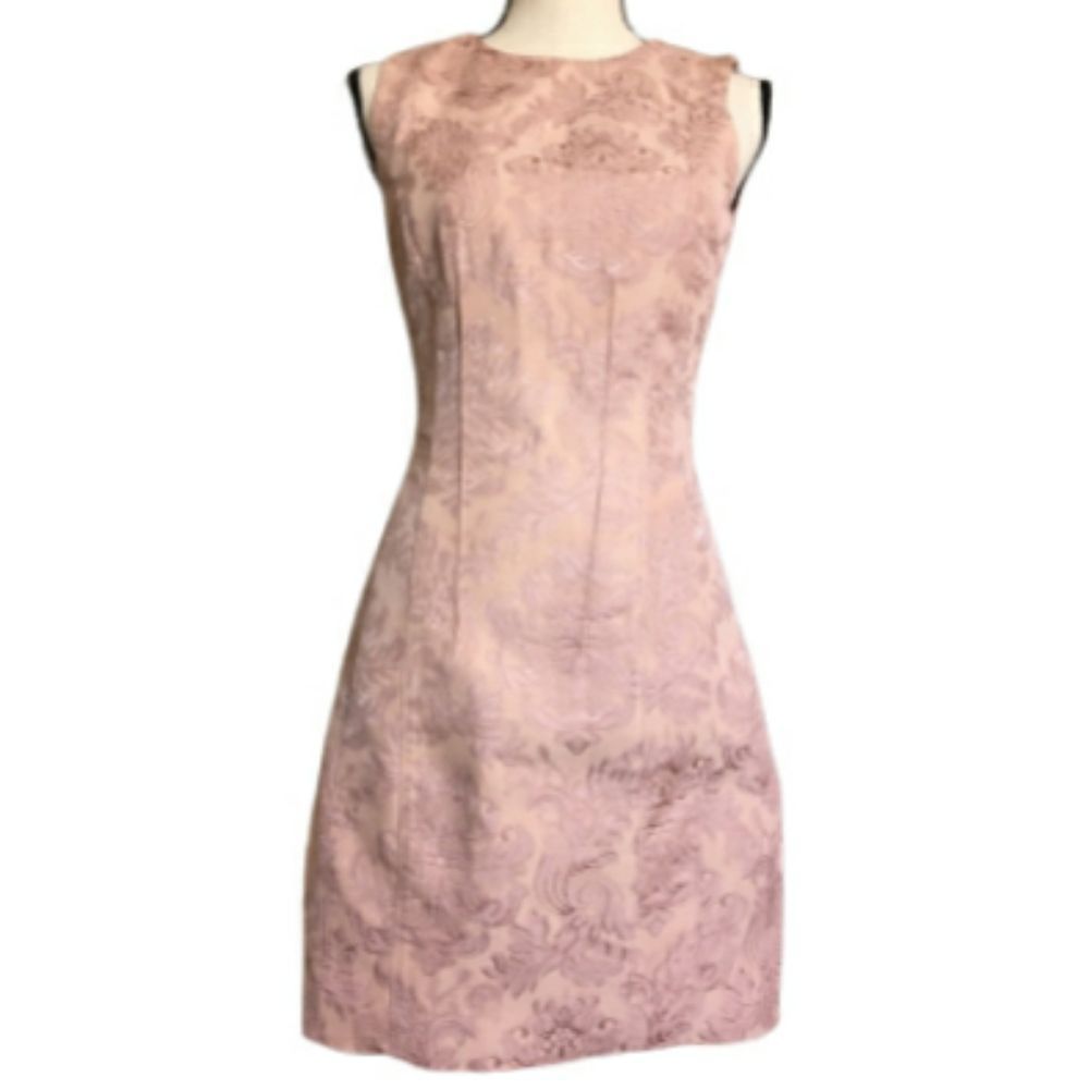 Theory Pink Baroque Sleeveless Hourglass Cocktail - Picture 3 of 8